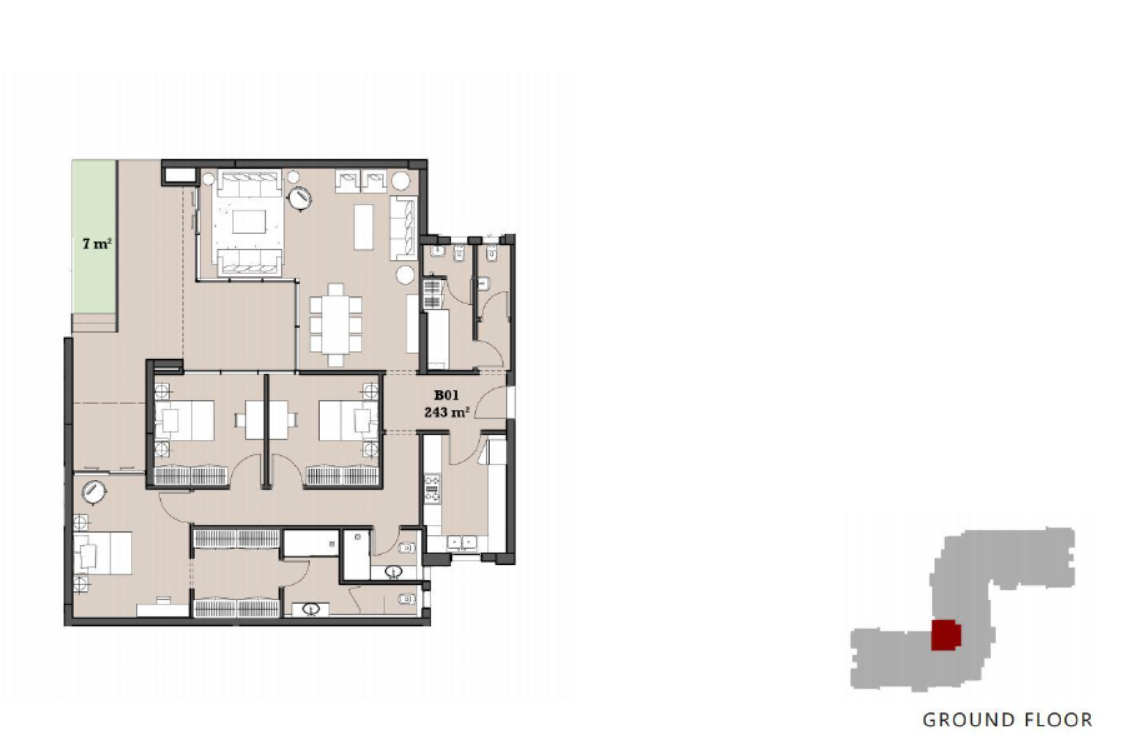 Floor Plan - كمبوند واتر واي ذا فيو القاهرة الجديدة  - Waterway the View New Cairo Compound