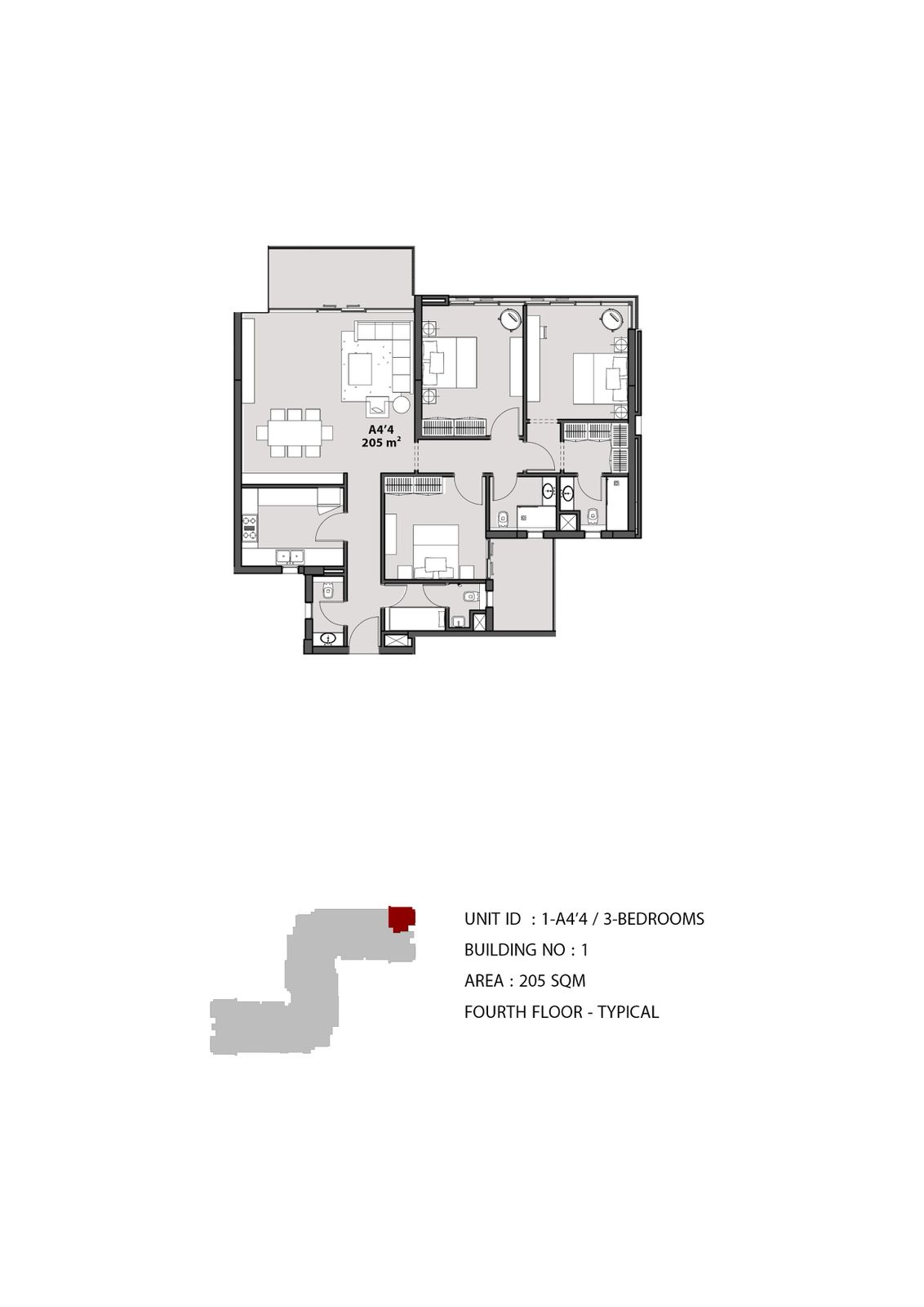 Floor Plan - Waterway the View New Cairo Compound