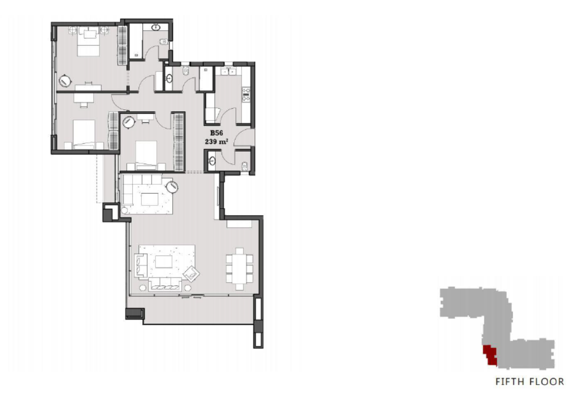Floor Plan - Waterway the View New Cairo Compound