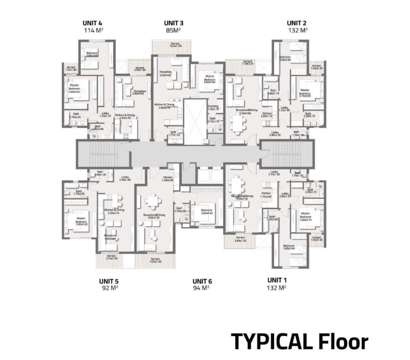 Floor Plan - Stei8ht New Cairo Compound Land Mark Sabbour Development