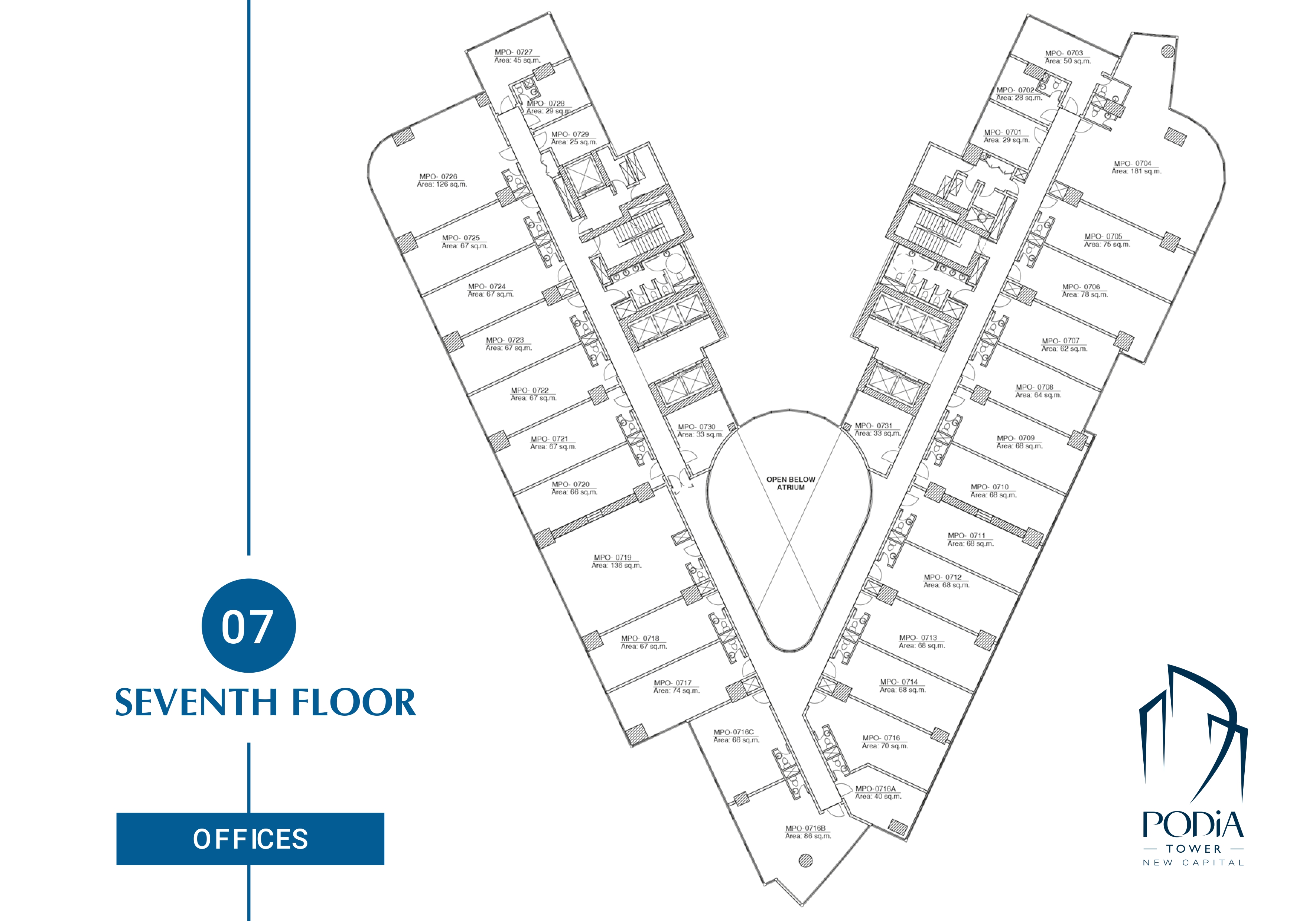 Plan 15 - Podia Tower New Capital Mall Manasat Real Estate