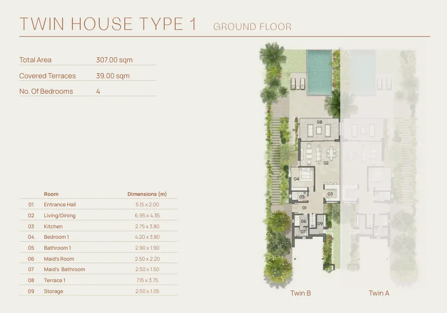 Twinhouse - قرية كريستال لاجونز الساحل الشمالي الدلتا للتطوير العقاري - Crystal Lagoons North Coast