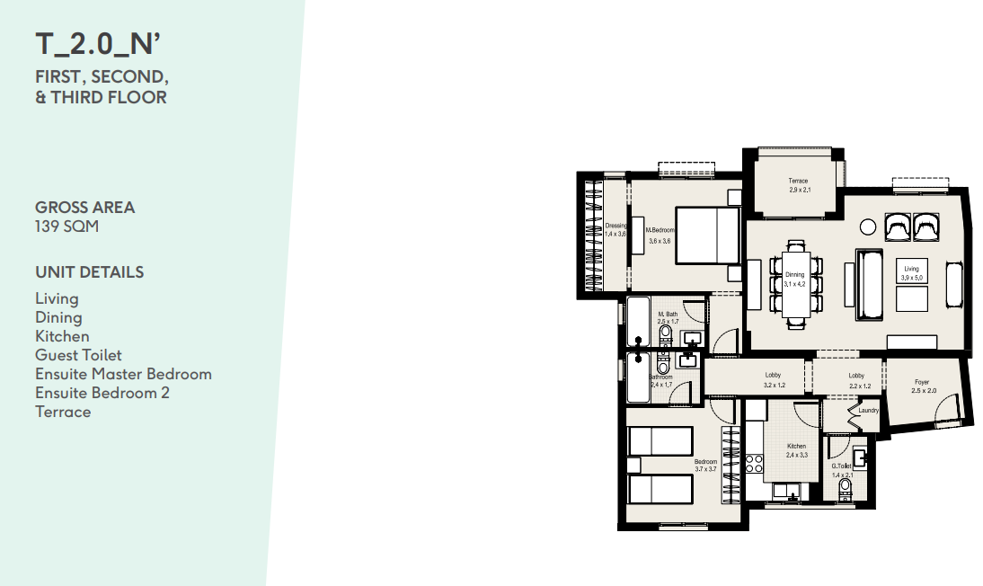 Floor Plan - District 5 Marakez New Cairo Compound
