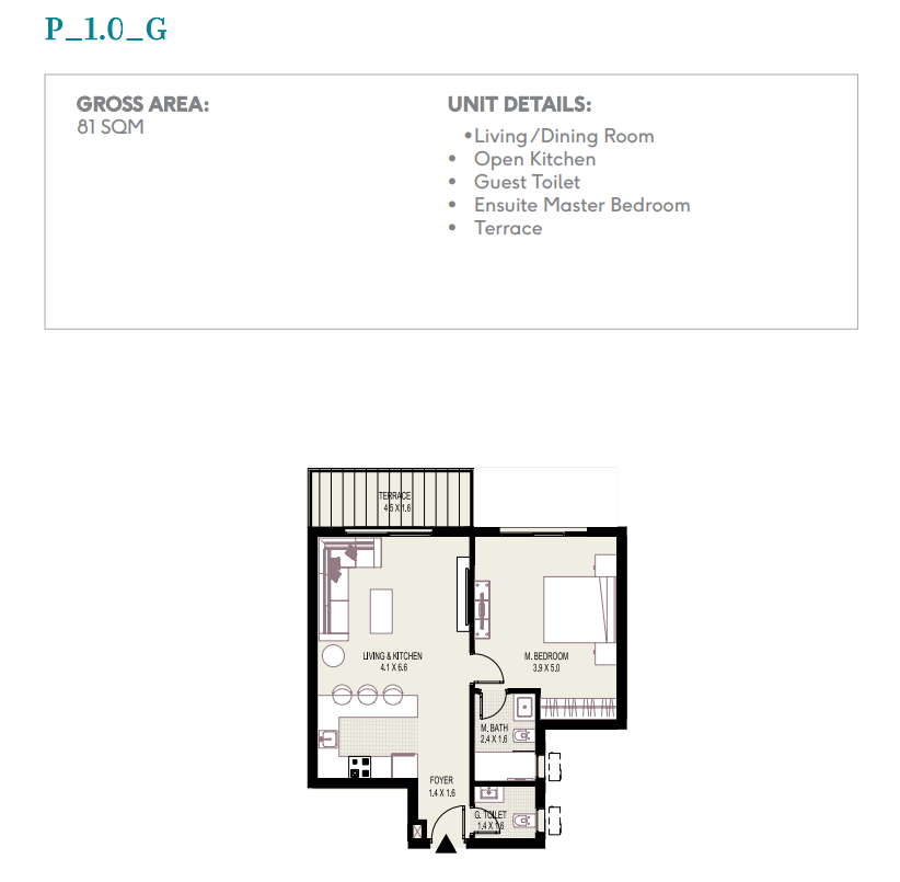 Floor Plan - District 5 Marakez New Cairo Compound