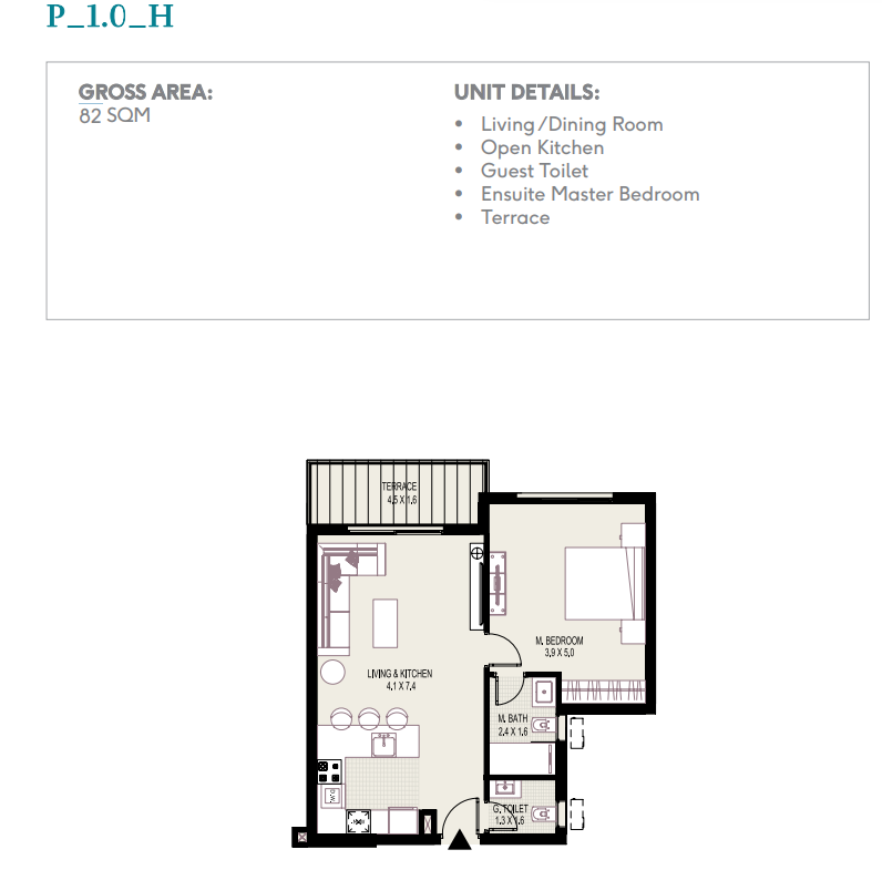 Floor Plan - District 5 Marakez New Cairo Compound
