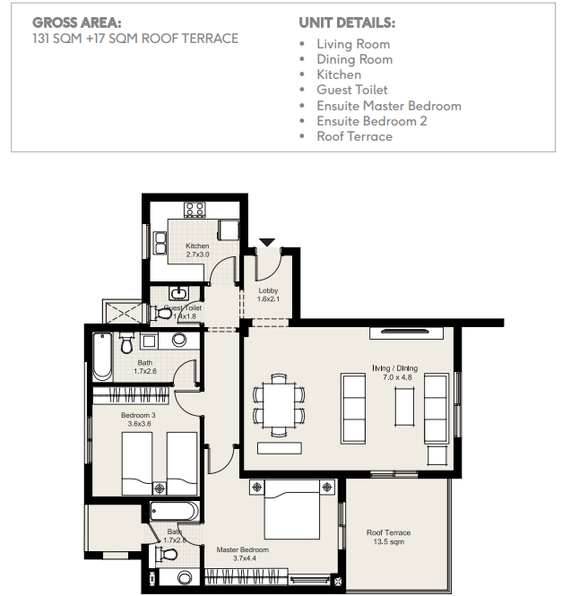 Floor Plan - District 5 Marakez New Cairo Compound