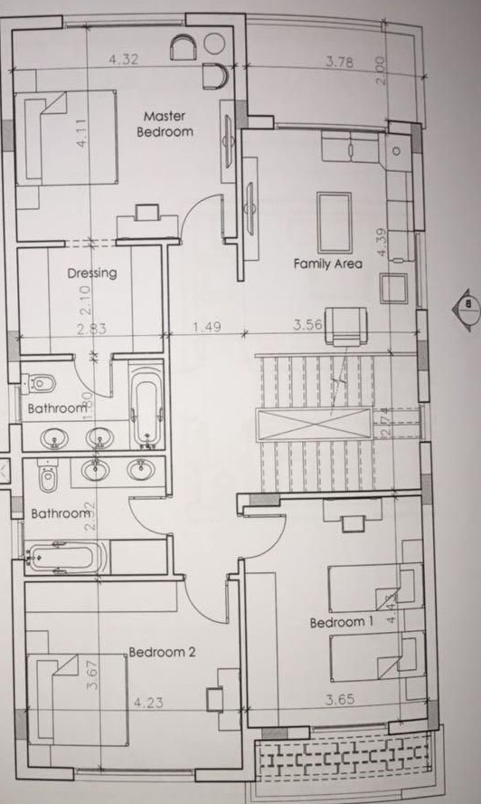 Floor Plan - كمبوند اتريو الشيخ زايد إيوان العقارية - Atrio Sheikh Zayed Compound