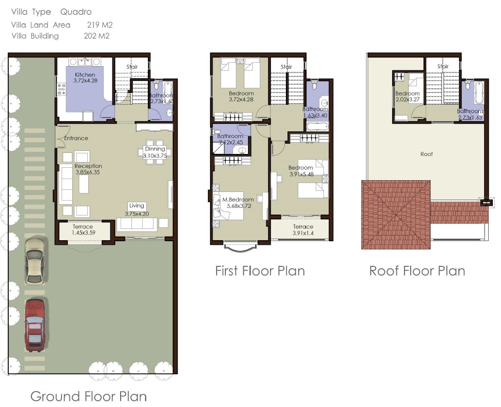 Floor Plan - كمبوند الباتيو 5 ايست الشروق لافيستا العقارية - El Paio 5 East El Shorouk