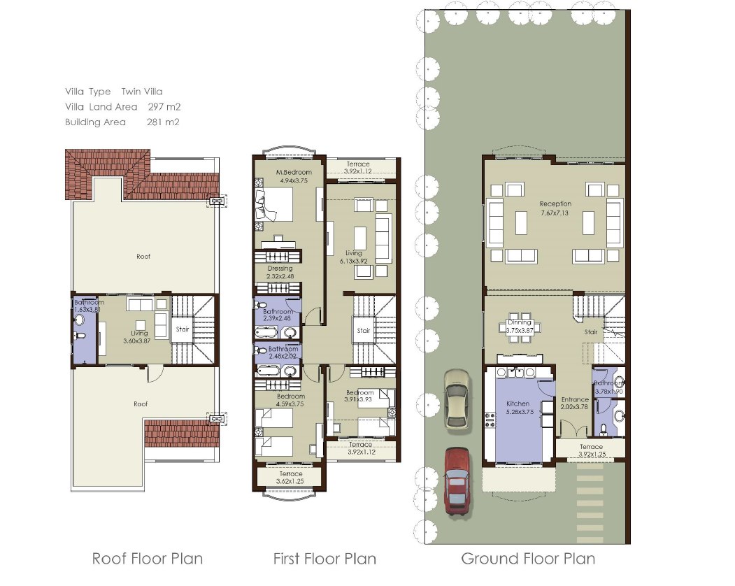 Floor Plan - كمبوند الباتيو 5 ايست الشروق لافيستا العقارية - El Paio 5 East El Shorouk