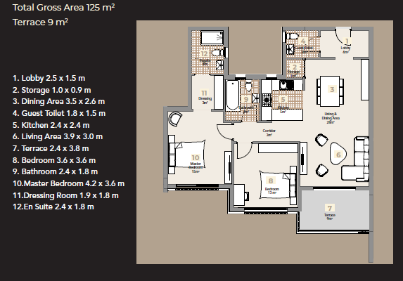 Floor Plan - كمبوند البروج الشروق كابيتال جروب بروبرتيز - Al Brouj El Shorouk City