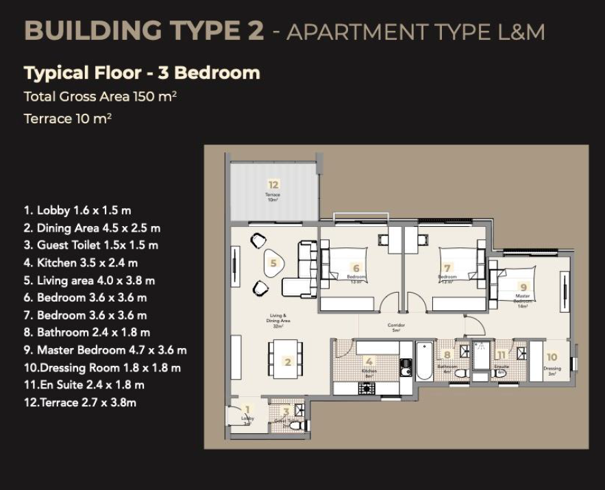 Floor Plan - كمبوند البروج الشروق كابيتال جروب بروبرتيز - Al Brouj El Shorouk City