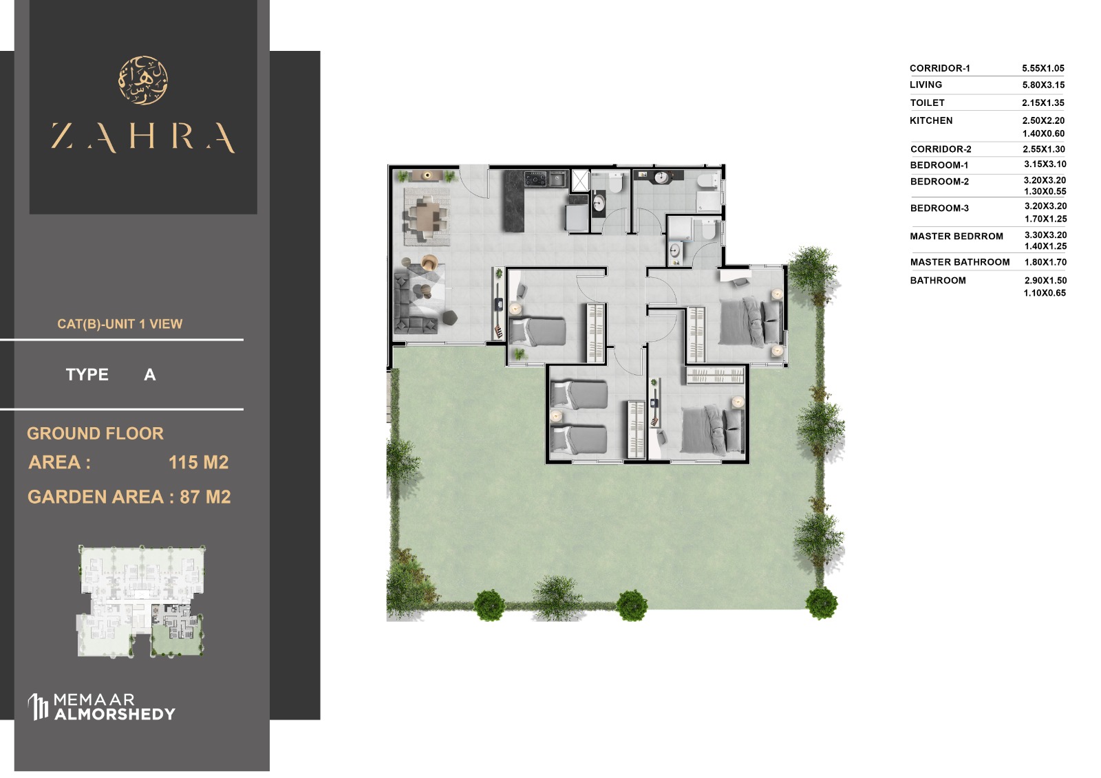 Floor Plan - زهرة الساحل الشمالي معمار المرشدي - Zahra North Coast