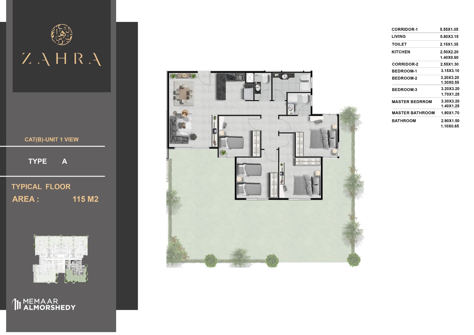 Floor Plan - Zahra North Coast Memaar El Morshedy