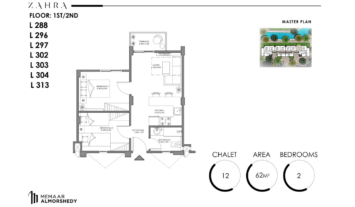 Floor Plan - زهرة الساحل الشمالي معمار المرشدي - Zahra North Coast
