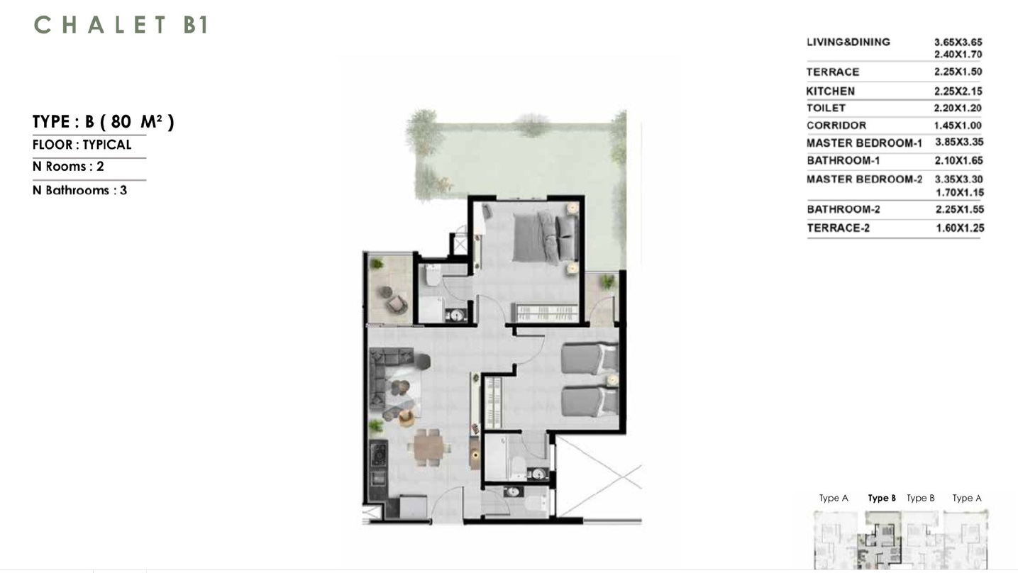 Floor Plan - Zahra North Coast Memaar El Morshedy