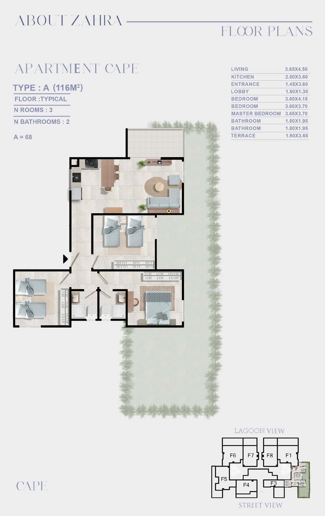 Floor Plan - زهرة الساحل الشمالي معمار المرشدي - Zahra North Coast