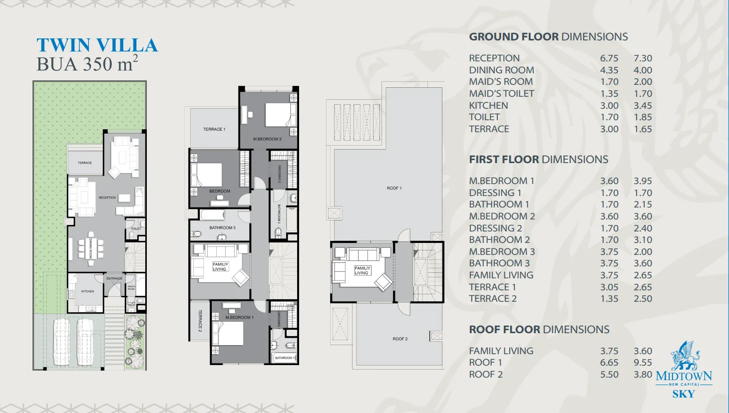 Twinhouse - Midtown Sky Mall New Capital Better Home