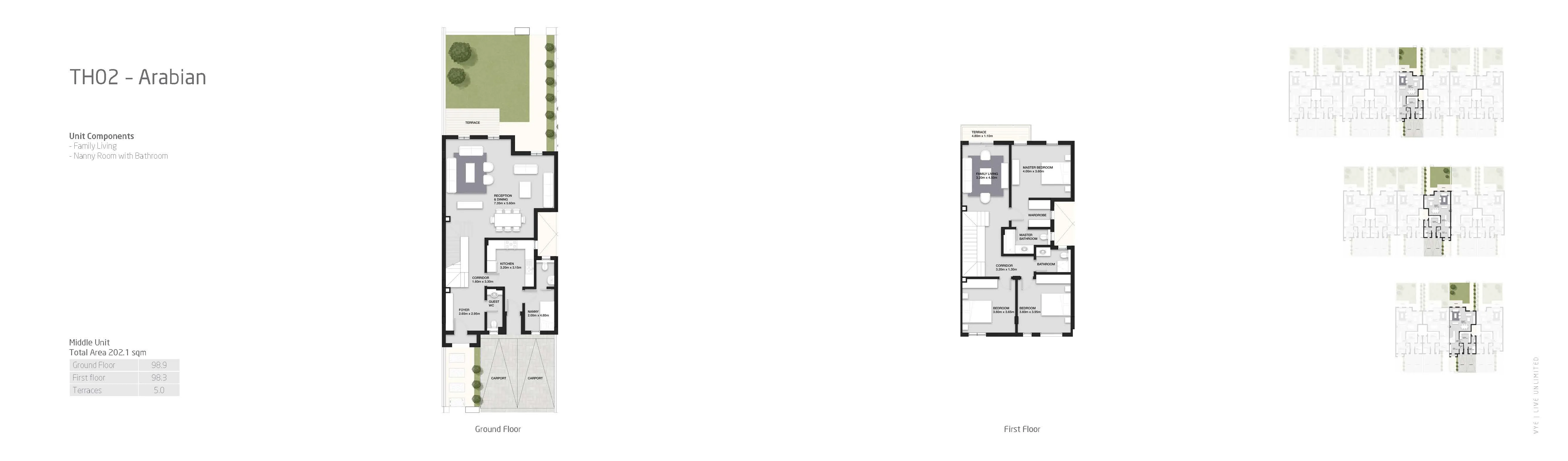 Townhouse - سكاي كوندوز سوديك التجمع الخامس - Sky Condos New Cairo