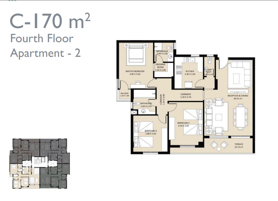 Floor Plan - كمبوند جايد التجمع الخامس سيكون العقارية - Jayd New Cairo Compound