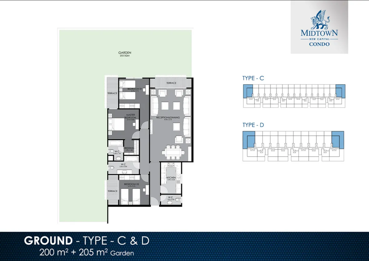 Apartment - Midtown Condo New Capital Mall Better Home