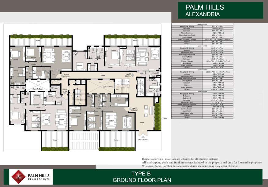 Floor Plan - Palm Hills Alexandria Compound