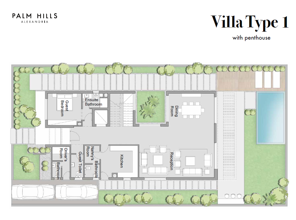 Floor Plan - Palm Hills Alexandria Compound