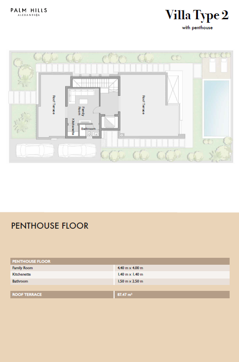 Floor Plan - كمبوند بالم هيلز الإسكندرية - Palm Hills Alexandria