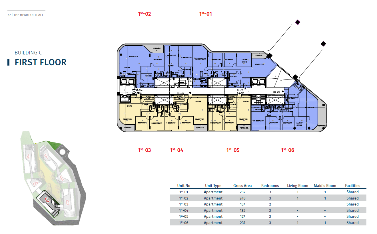 Floor Plan - كمبوند بلوم فيلدز مدينة المستقبل تطوير مصر العقارية - Bloomfields Mostakbal City Compound