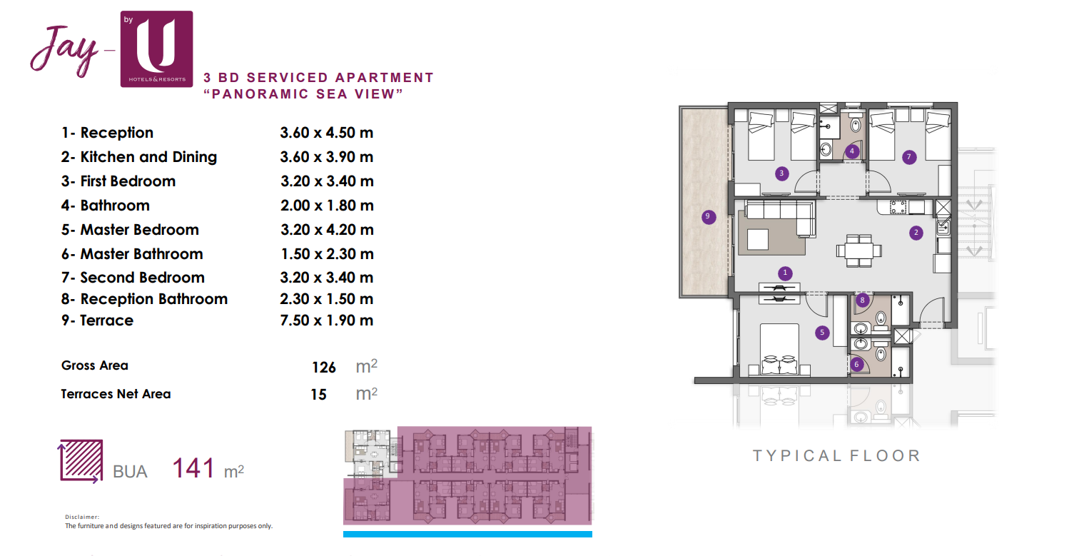Floor Plan - قرية دوس الساحل الشمالي اكام للتطوير العقاري - Dose North Coast Village