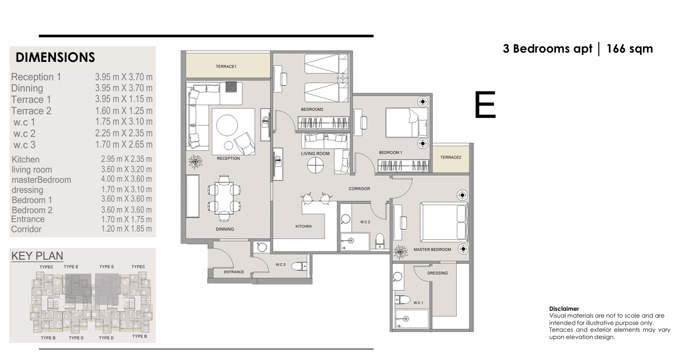Floor Plan - Right New Capital Compound Emaar Rizk Development