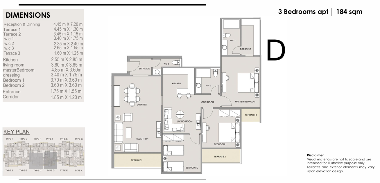 Floor Plan - Right New Capital Compound Emaar Rizk Development