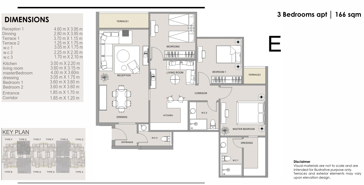 Floor Plan - Right New Capital Compound Emaar Rizk Development