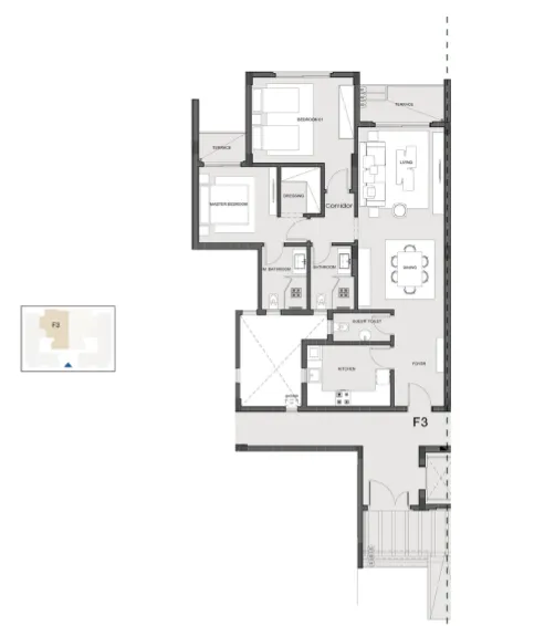 Apartment - Naia West New Zayed Compound