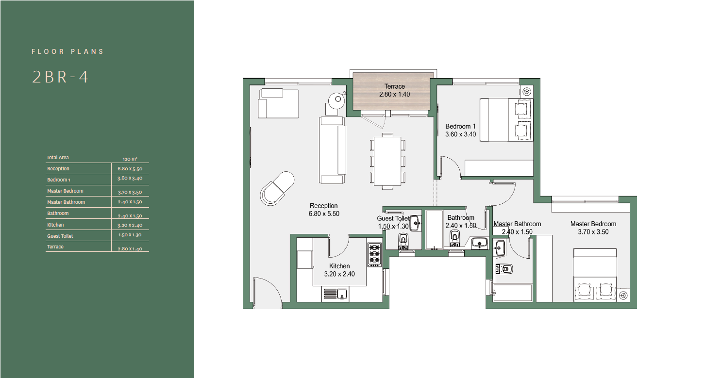 Floor Plan - Rivers El Shaikh Zayed Compound Tatweer Misr Real Estate