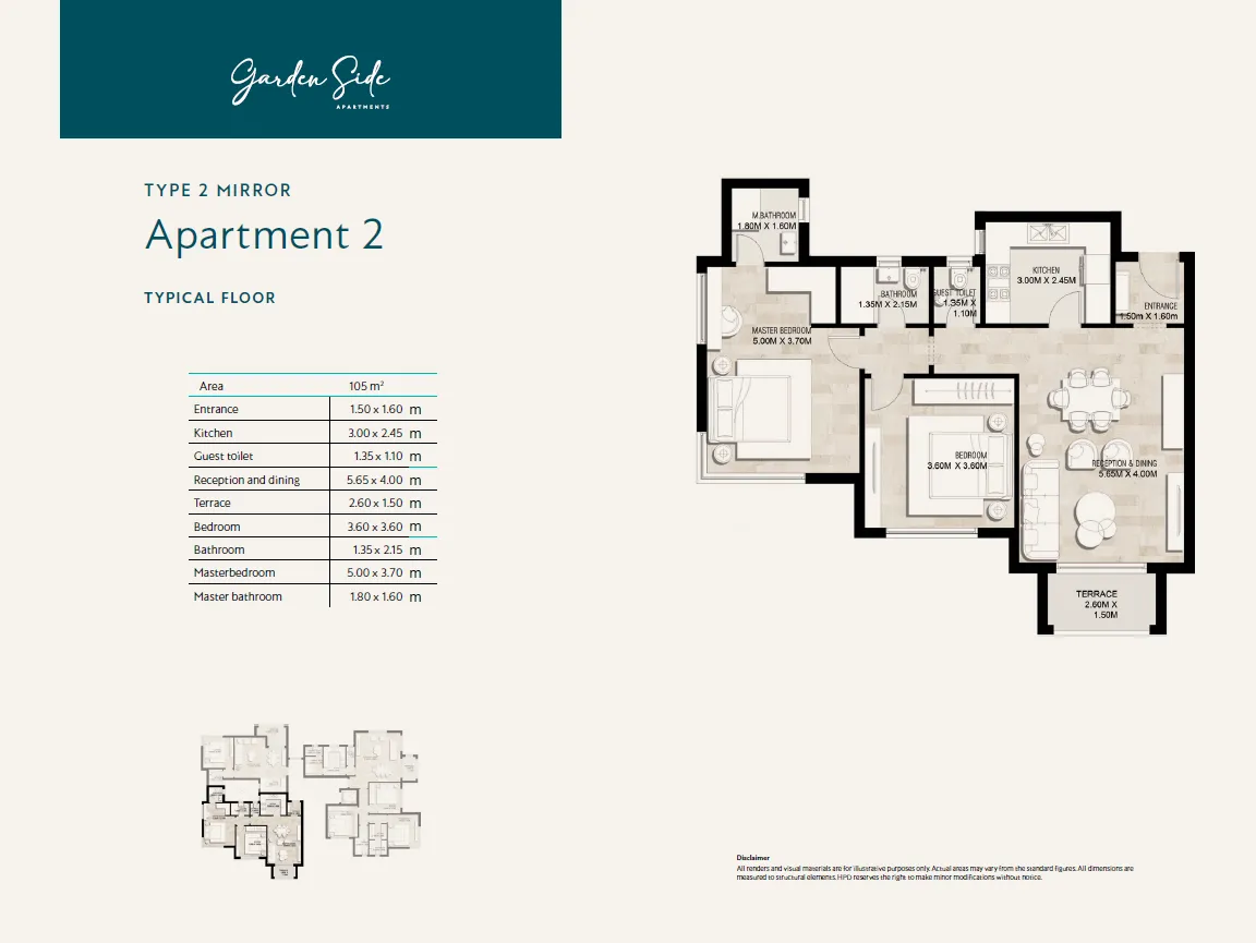 Apartment - كمبوند جاردن ليكس هايد بارك أكتوبر - Garden Lakes October Compound