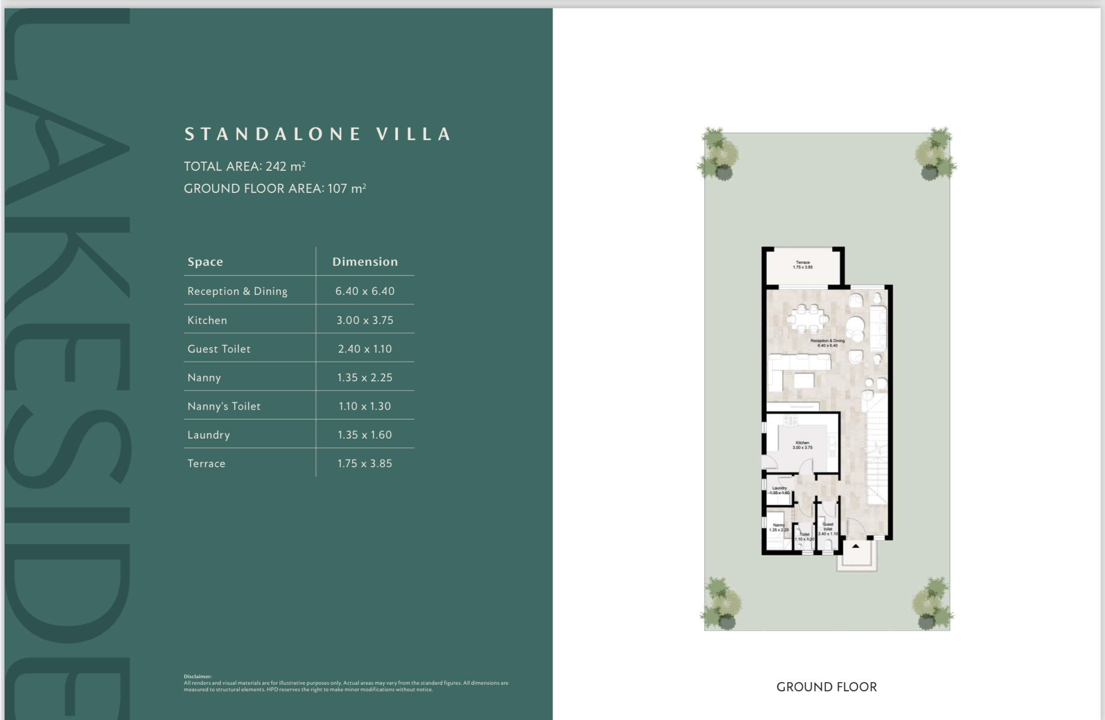 Floor Plan - Garden Lakes October Compound Hyde Park Developments