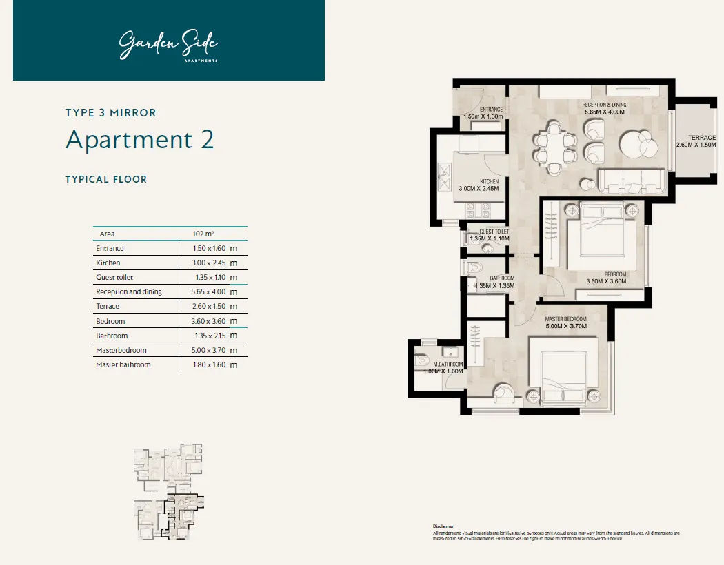 Apartment - كمبوند جاردن ليكس هايد بارك أكتوبر - Garden Lakes October Compound