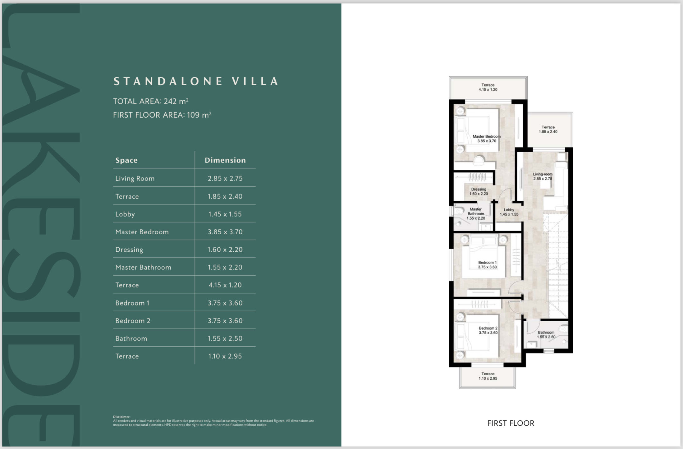 Floor Plan - Garden Lakes October Compound Hyde Park Developments
