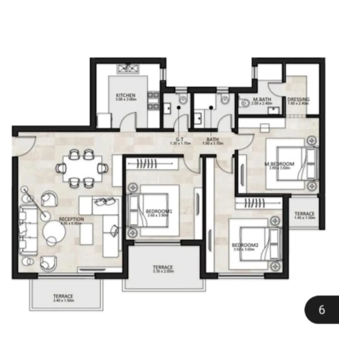 Apartment - كمبوند جاردن ليكس هايد بارك أكتوبر - Garden Lakes October Compound