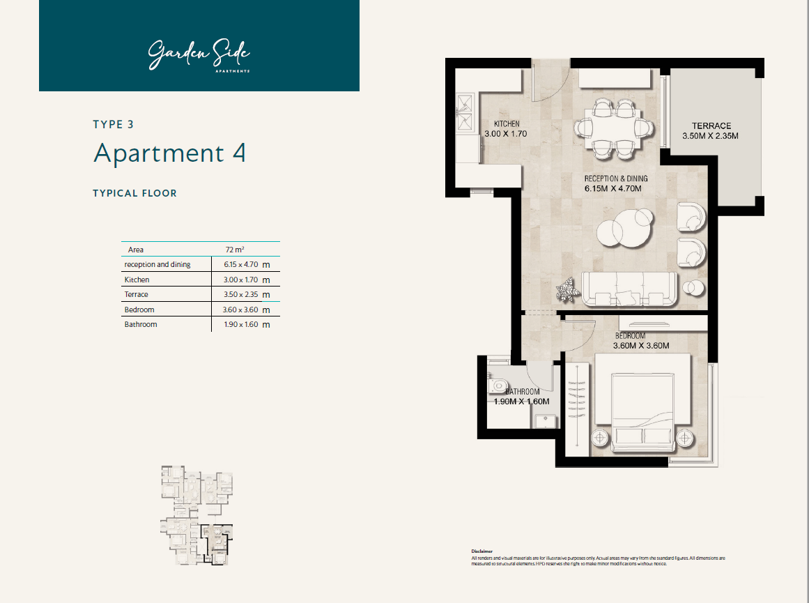 Floor Plan - Garden Lakes October Compound Hyde Park Developments