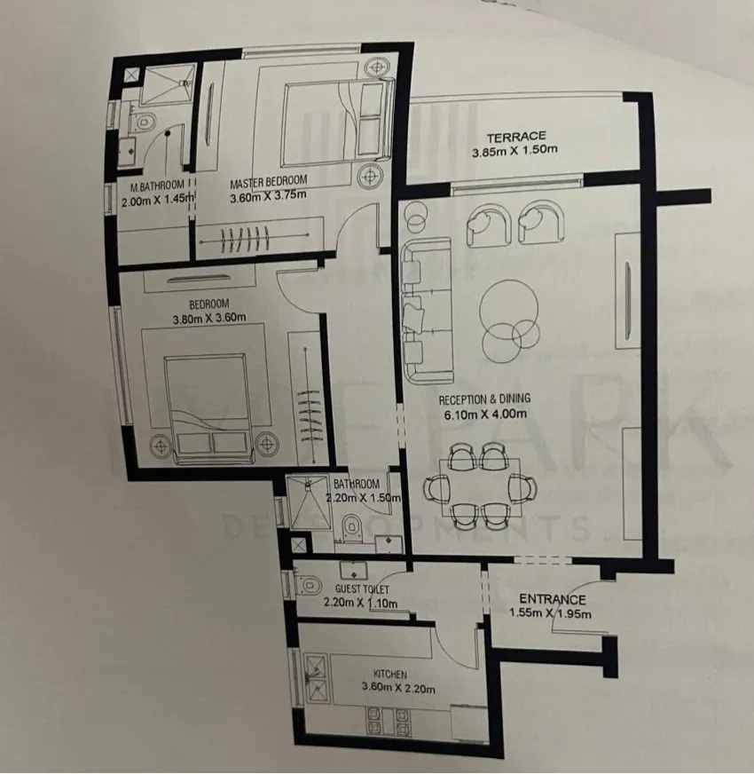 Apartment - كمبوند جاردن ليكس هايد بارك أكتوبر - Garden Lakes October Compound