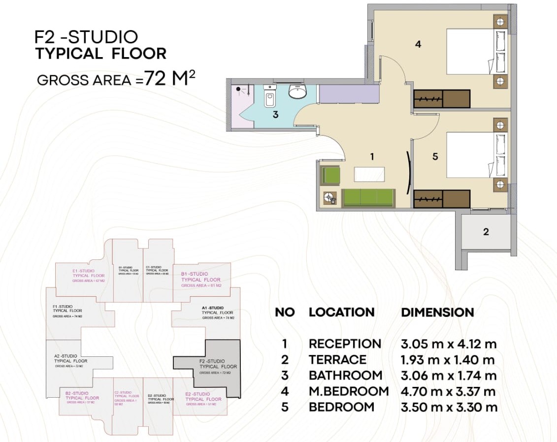 Floor Plan - Ray Residence New Capital Compound Radix Real Estate