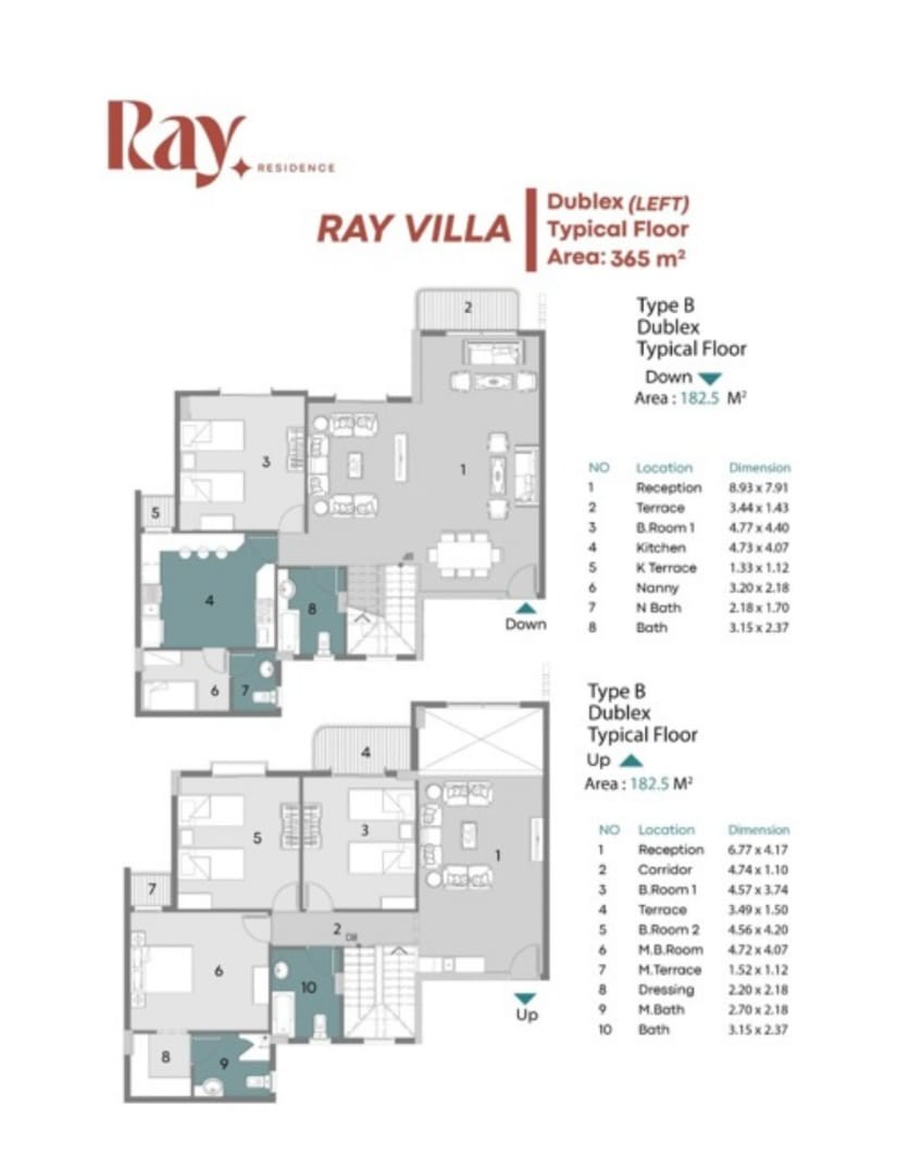 Floor Plan - Ray Residence New Capital Compound Radix Real Estate
