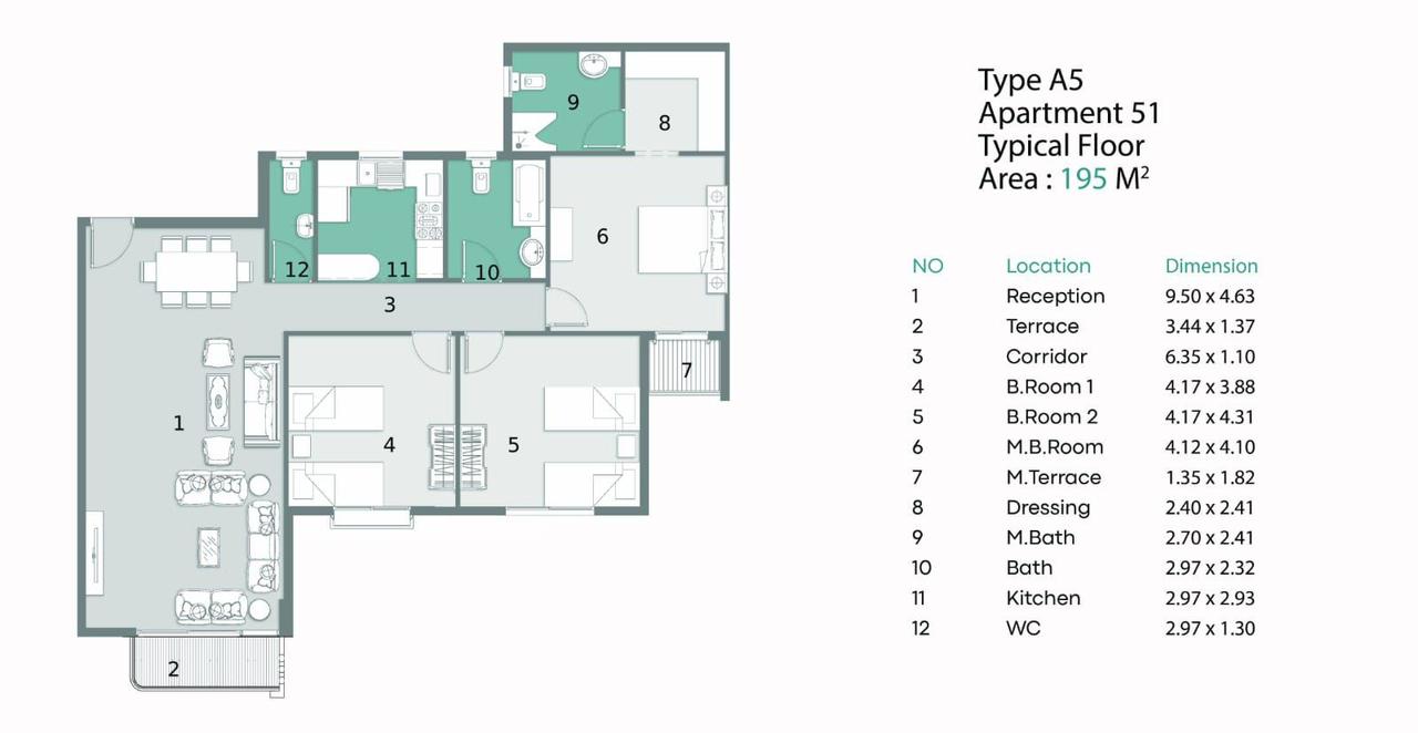 Floor Plan - Ray Residence New Capital Compound Radix Real Estate