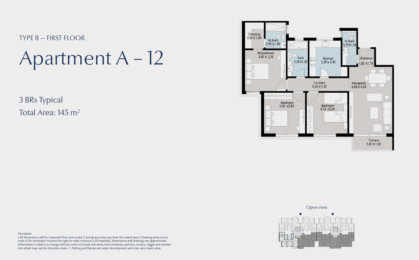 Floor Plan - كمبوند بلو تري القاهرة الجديدة سكاي ابو ظبي للتطوير العقاري - Blue Tree New Cairo Compound