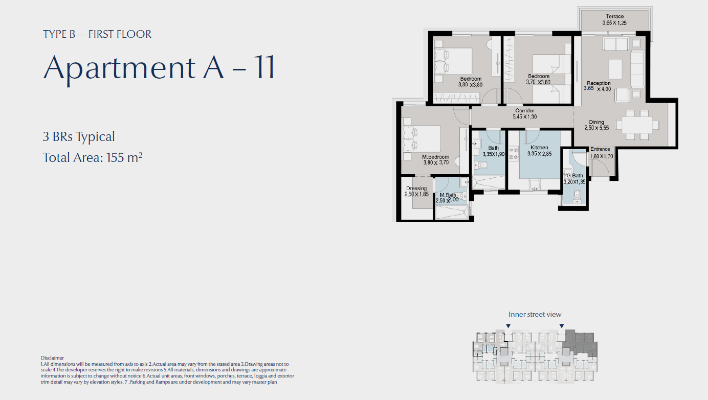 Floor Plan - كمبوند بلو تري القاهرة الجديدة سكاي ابو ظبي للتطوير العقاري - Blue Tree New Cairo Compound