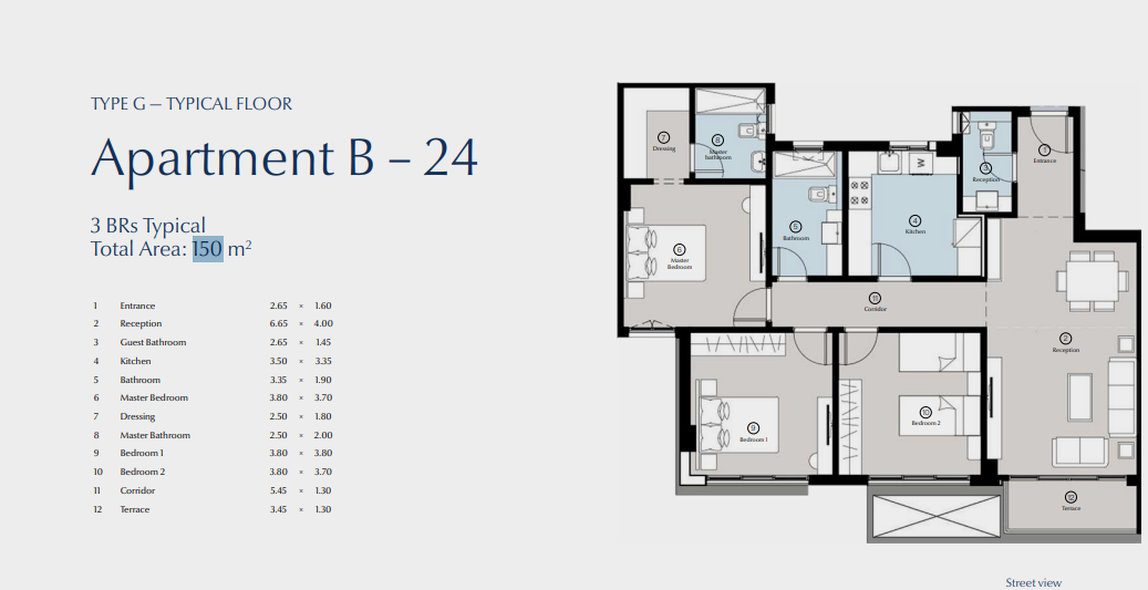 Floor Plan - كمبوند بلو تري القاهرة الجديدة سكاي ابو ظبي للتطوير العقاري - Blue Tree New Cairo Compound
