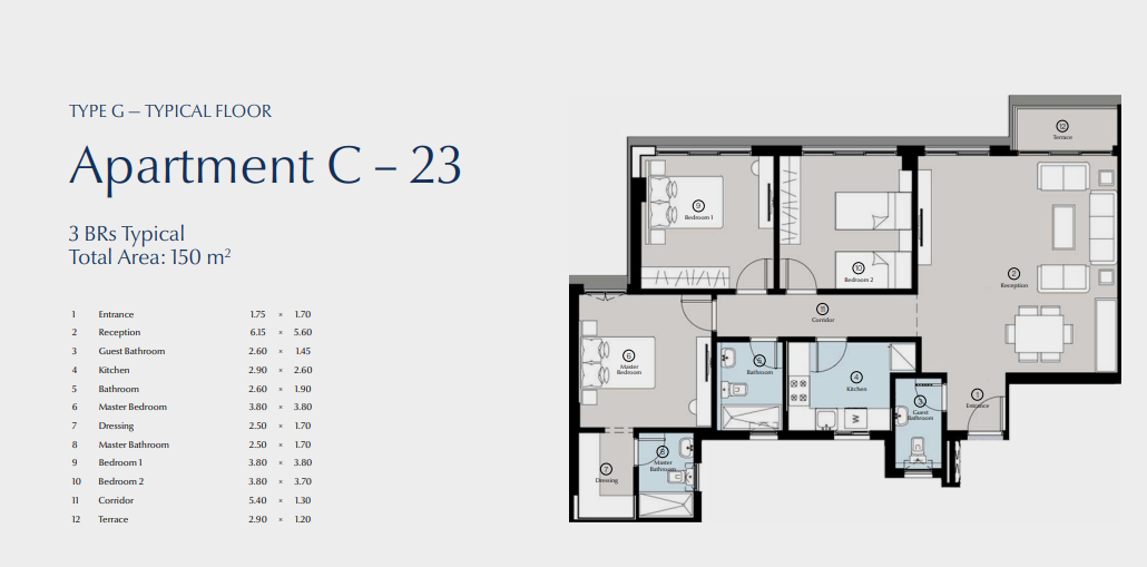 Floor Plan - كمبوند بلو تري القاهرة الجديدة سكاي ابو ظبي للتطوير العقاري - Blue Tree New Cairo Compound