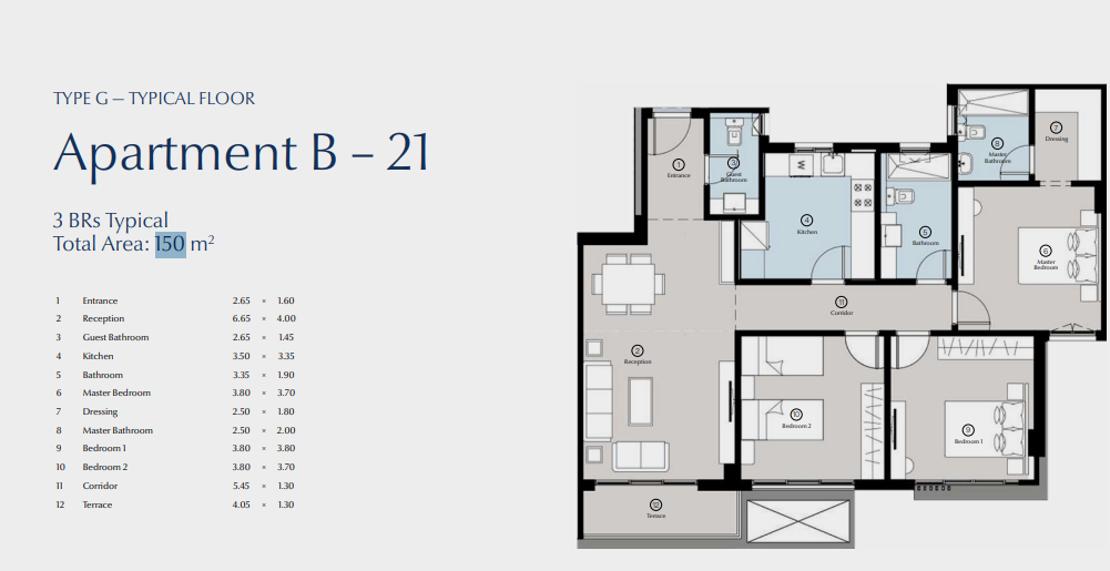 Floor Plan - كمبوند بلو تري القاهرة الجديدة سكاي ابو ظبي للتطوير العقاري - Blue Tree New Cairo Compound