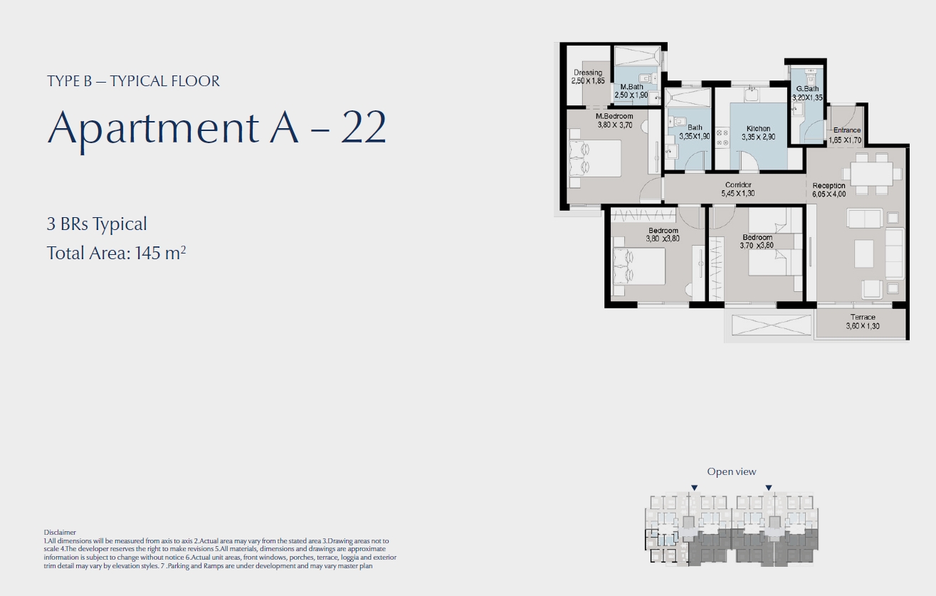 Floor Plan - كمبوند بلو تري القاهرة الجديدة سكاي ابو ظبي للتطوير العقاري - Blue Tree New Cairo Compound